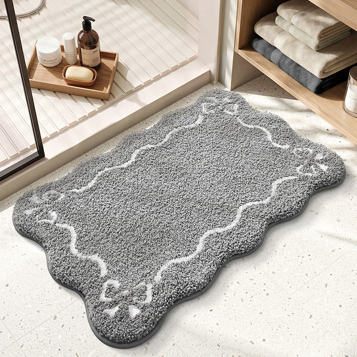 Decorative Scalloped Bath Mat Kalsten