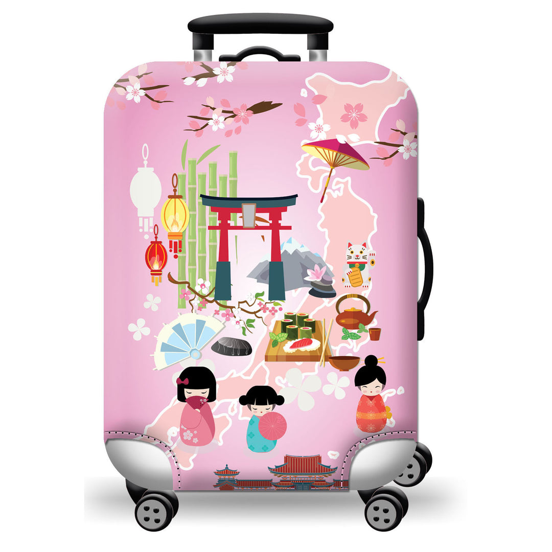 Hard Shell Luggage with Earth Design Kalsten