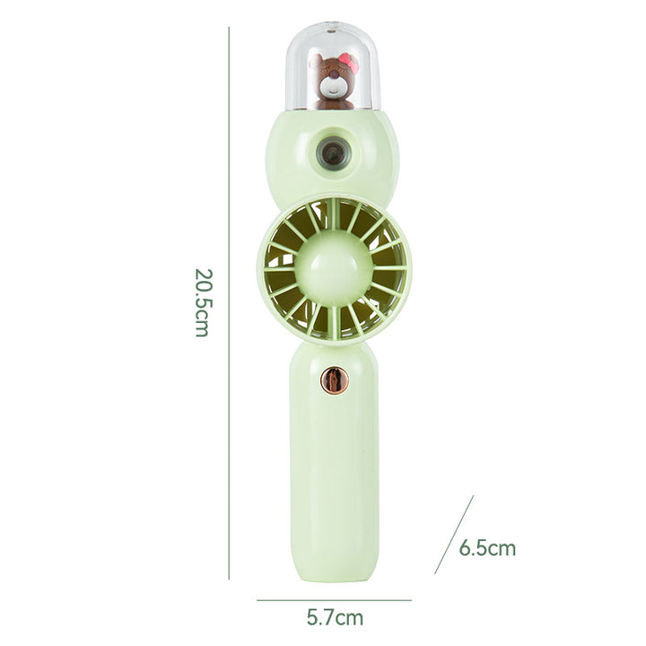 Ladies Portable Mini Hand Fan with Cute Animal Design Kalsten