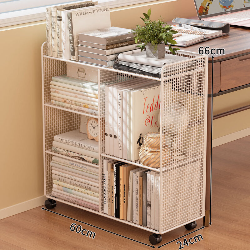 Modern Wire Mesh Bookshelf Organizer Kalsten