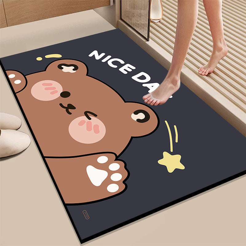 Absorbent Bathroom Mat Kalsten