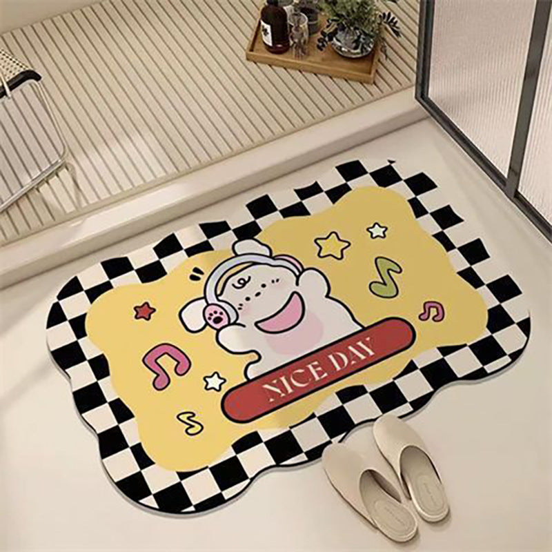 Pet-Themed Decorative Bath Mat Kalsten