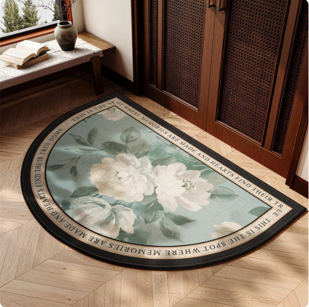 Floral Decorative Entryway Rug