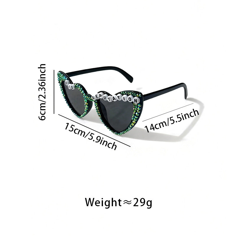 Statement Heart-Frame Sunglasses Kalsten