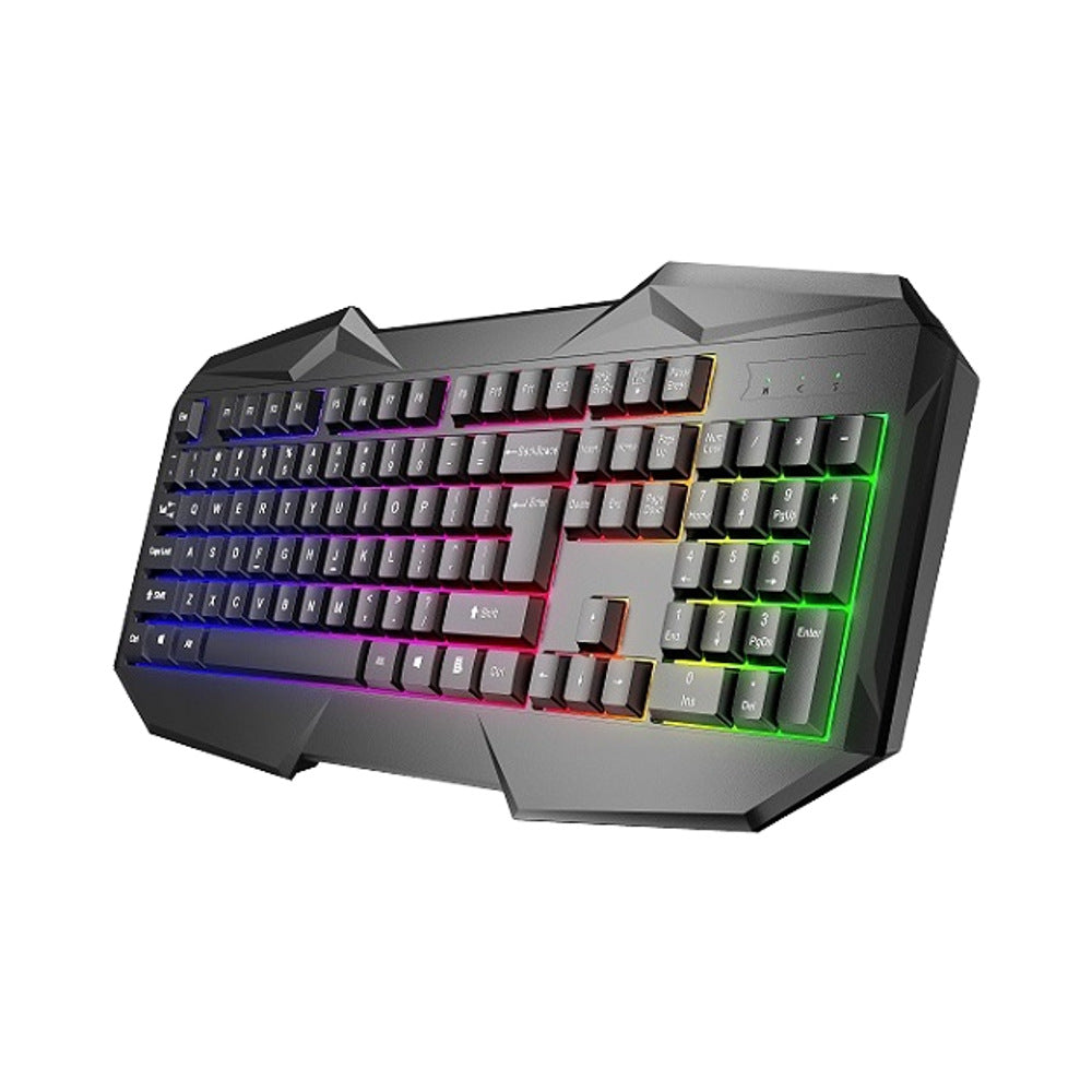 Rgb illuminated gaming keyboard with ergonomic design Kalsten