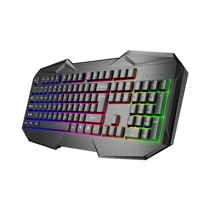 Rgb illuminated gaming keyboard with ergonomic design Kalsten