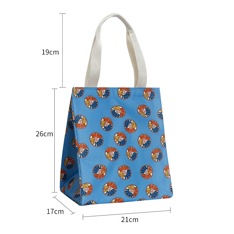 Insulated Butterfly Print Lunch Tote