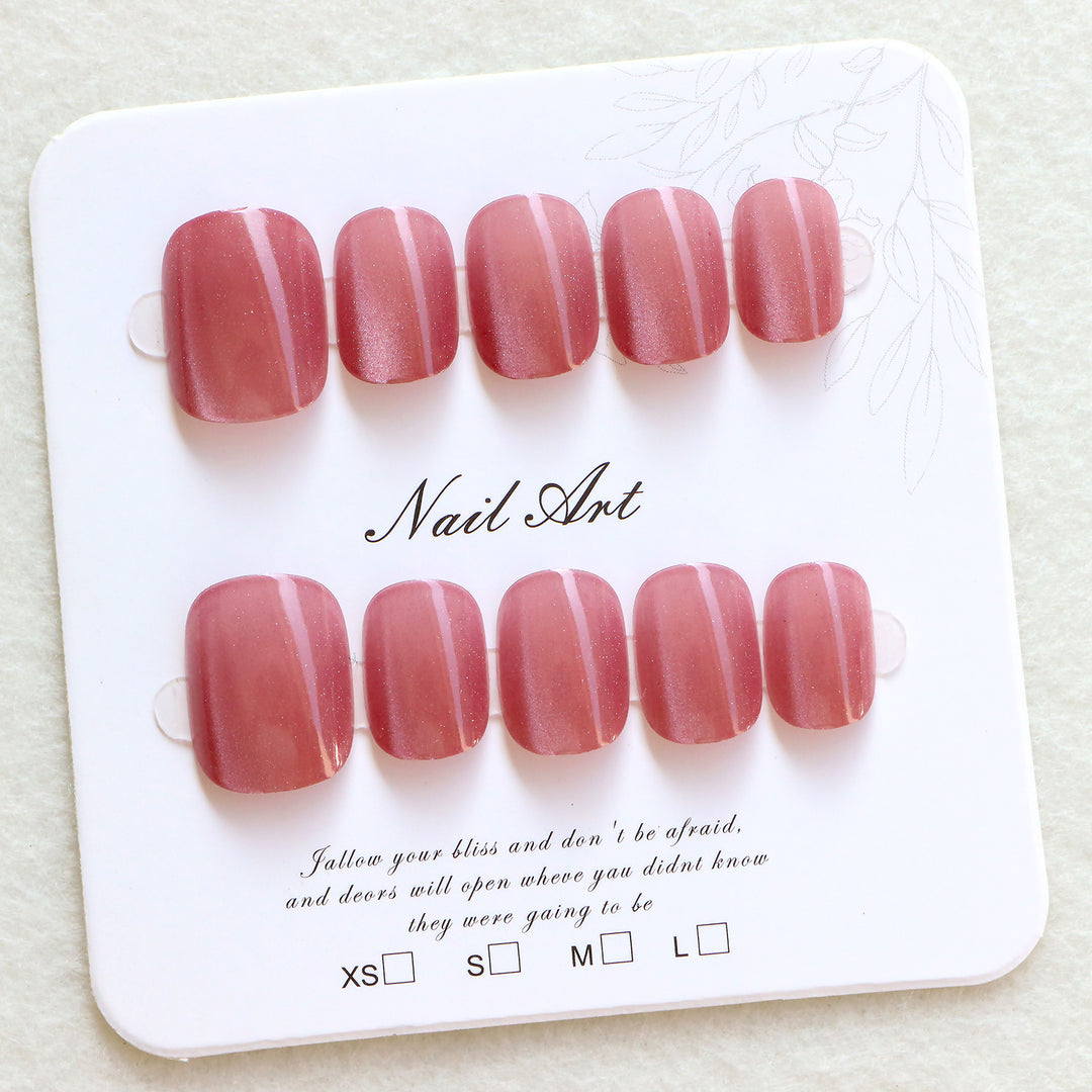 Glossy Press-On Nail Set Kalsten
