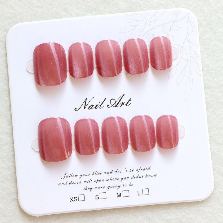 Glossy Press-On Nail Set Kalsten