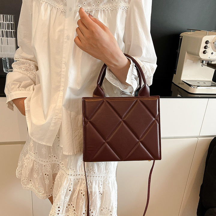 WoQuilted Faux Leather Handheld Tote Kalsten