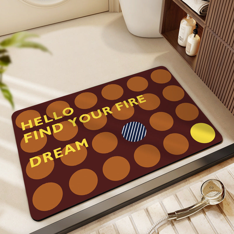 Decorative Honeycomb Bath Mat Kalsten