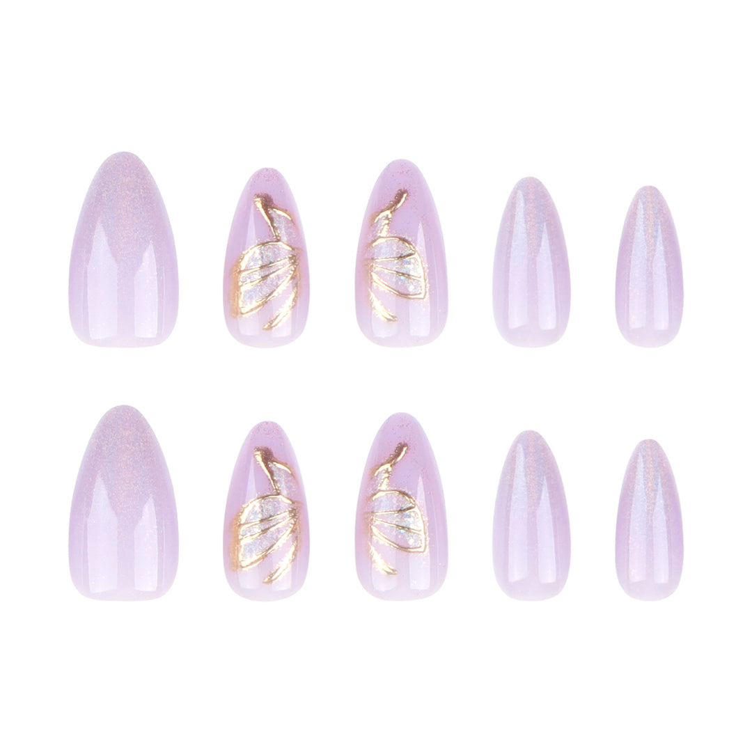 Glamorous artificial nails with rhinestone and glitter decorations Kalsten