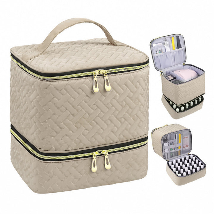 Cosmetic storage bag with multiple compartments Kalsten