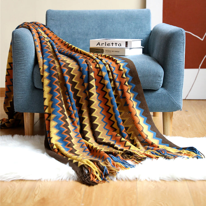 Ladies Zigzag Pattern Blanket Kalsten