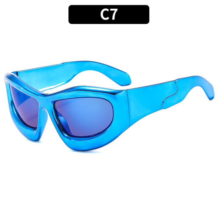 Futuristic Sport Shield Sunglasses