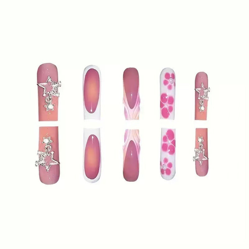 Decorative Floral Press-On Nails Kalsten