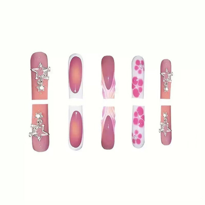 Decorative Floral Press-On Nails Kalsten