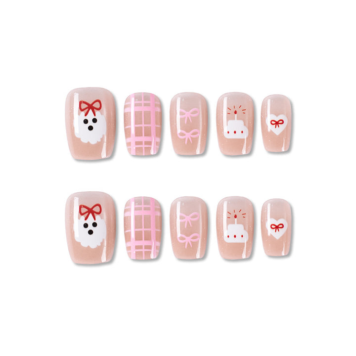 Playful Character-Themed Press-On Nail Set Kalsten 1787395325