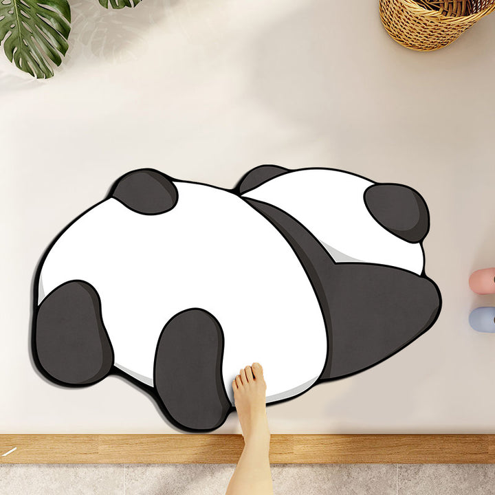 Cute Cartoon Animal-Themed Bath Mat