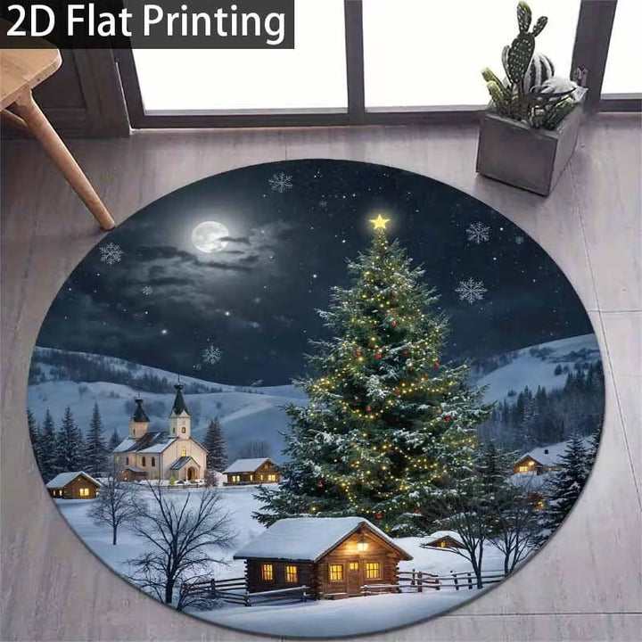 3D Christmas Theme Carpet
