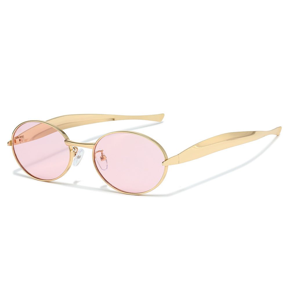 Futuristic Oval Frame Sunglasses Kalsten