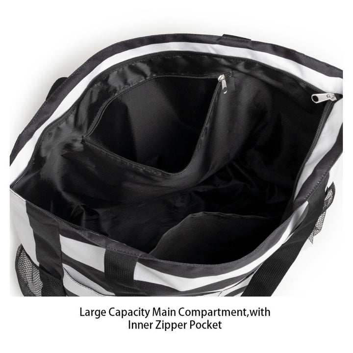 Spacious beach bag with practical outer pockets Kalsten