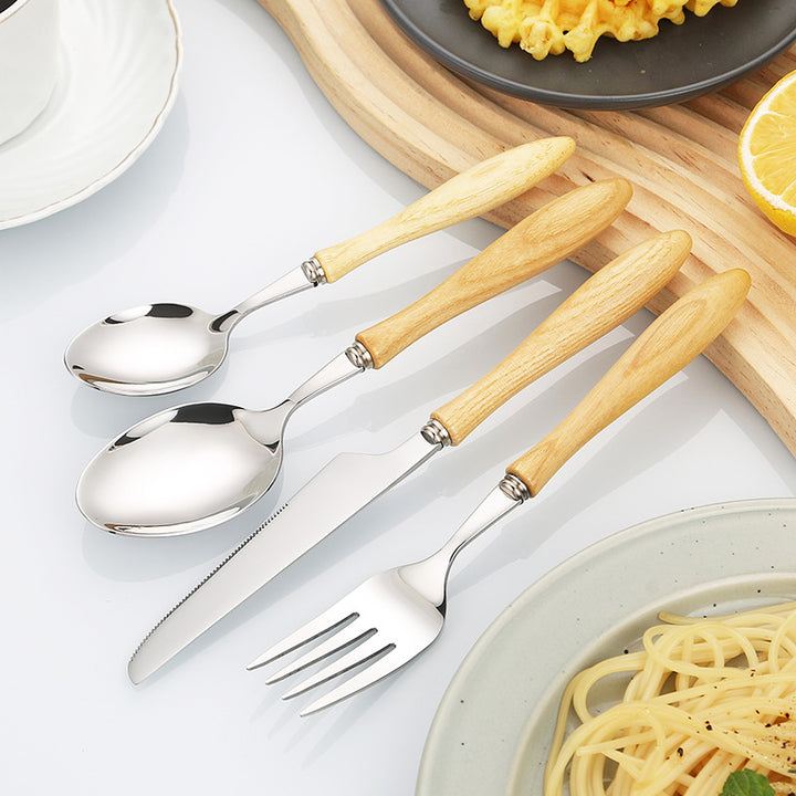 Professional and ergonomic bread knife with wooden handle Kalsten