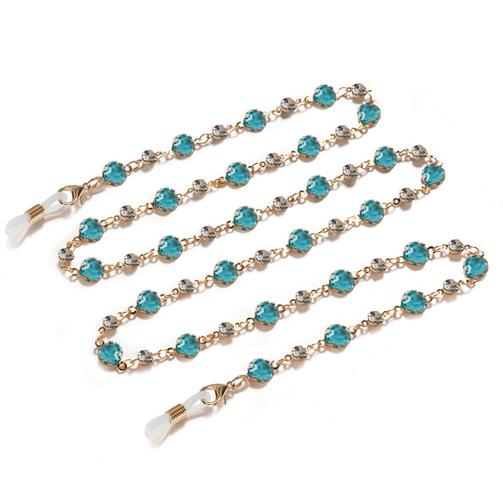 Crystal-Embellished Eyewear Chain kalsten
