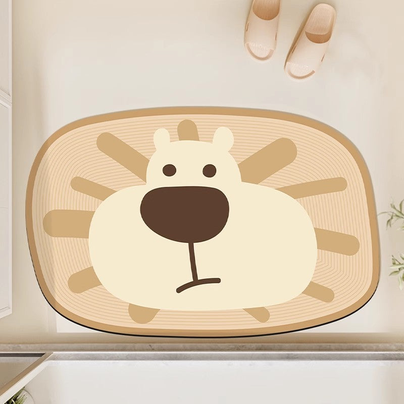 Adorable Frog-Shaped Bath Mat