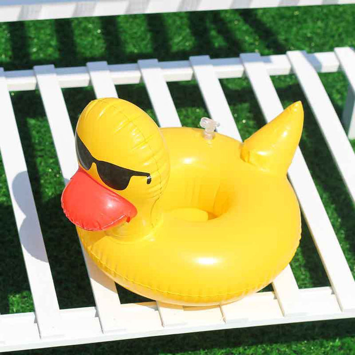 Women Inflatable Swim Ring with Floral Design Kalsten