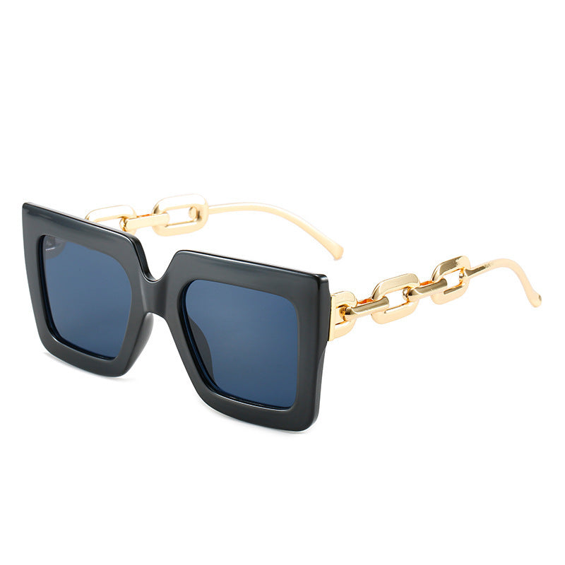 Women Cat-Eye Sunglasses with Luxurious Design and Chain Frame Kalsten