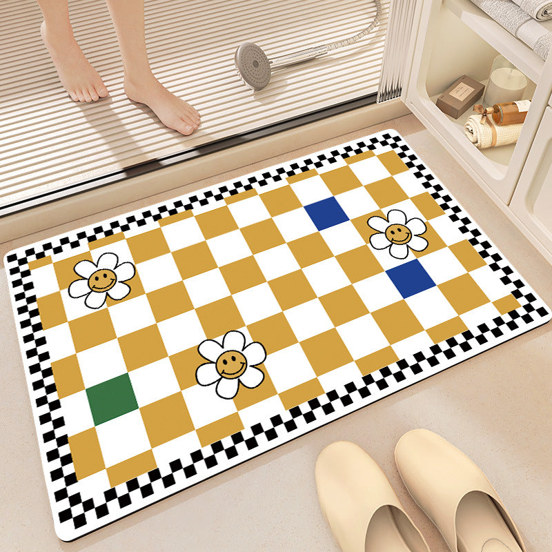 Decorative Honeycomb Bath Mat Kalsten