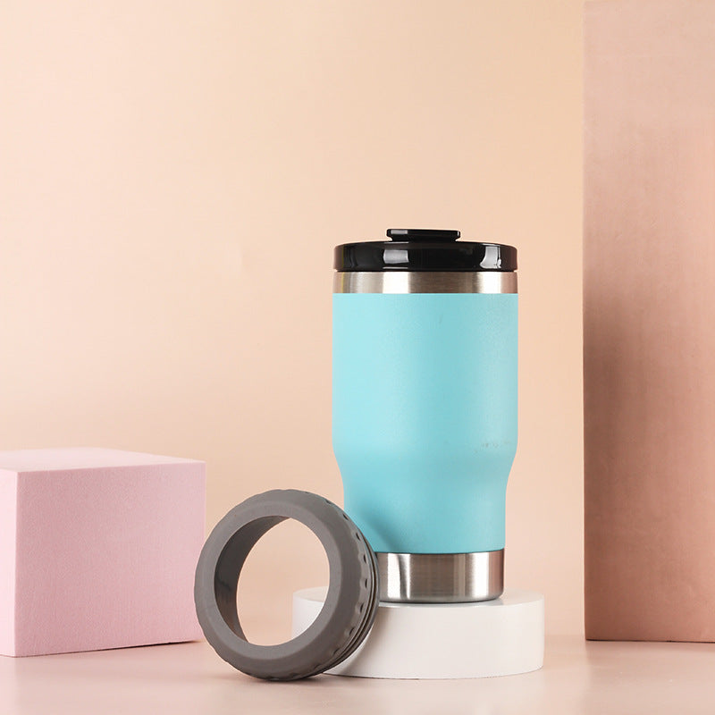 Women Insulated Travel Mug with Non-Slip Silicone Ring Kalsten