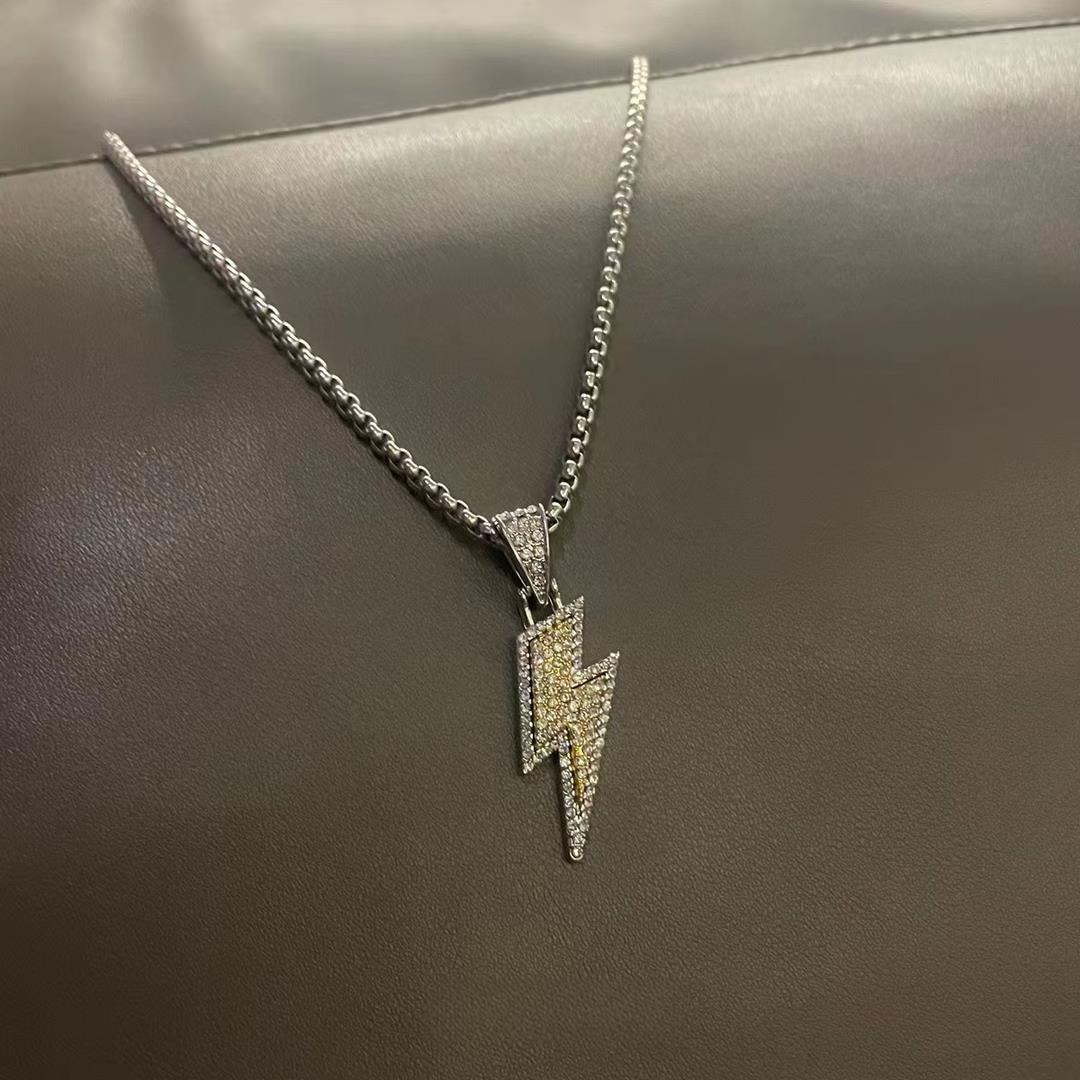Lightning Bolt Pendant Necklace Kalsten