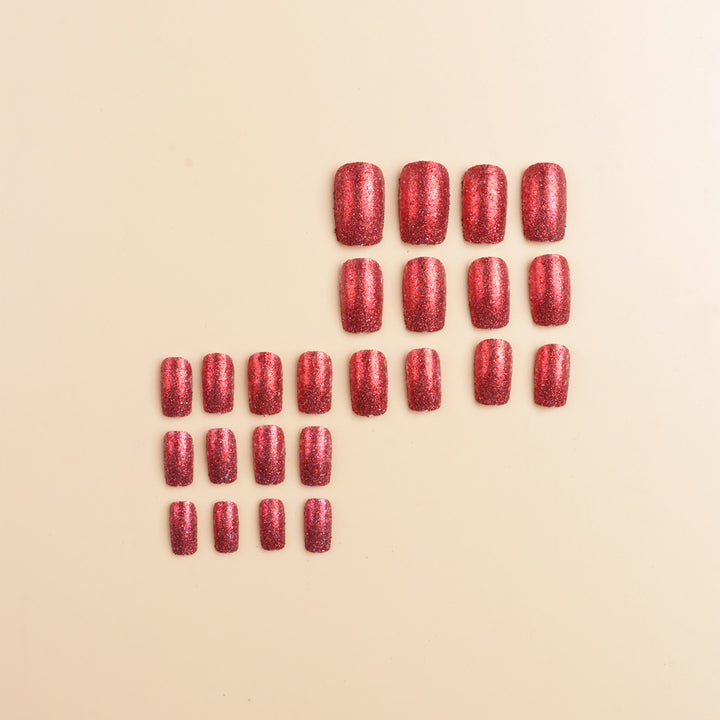 Glittering Acrylic Press-On Nail Tips Kalsten