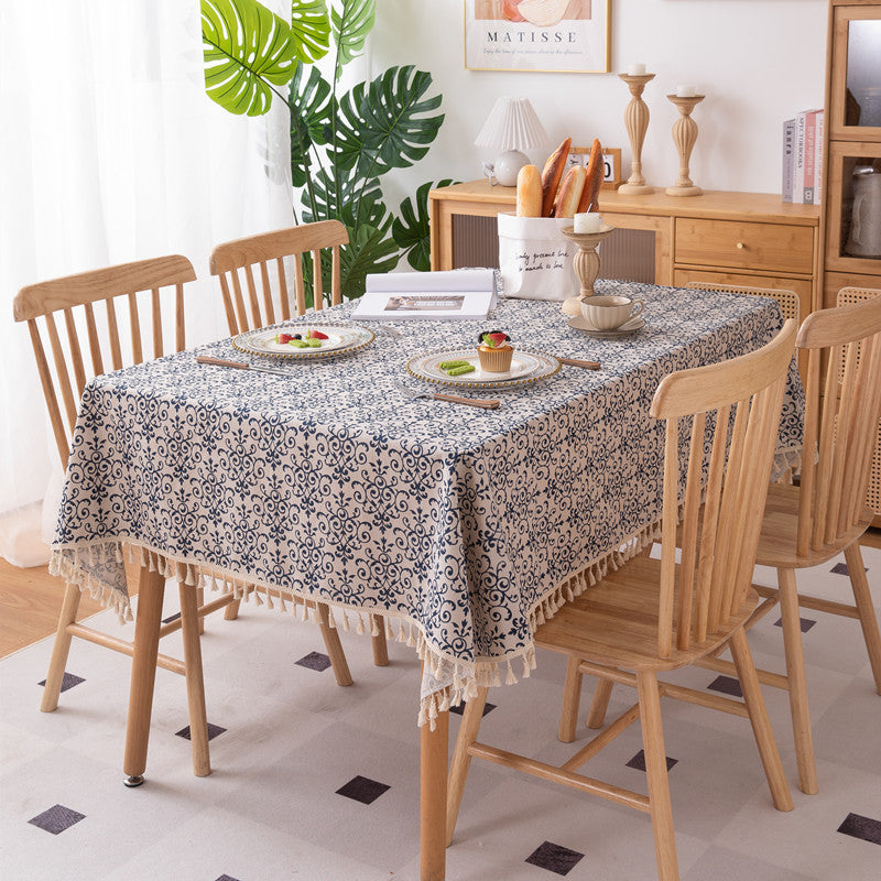 Vintage Newspaper Print Tablecloth