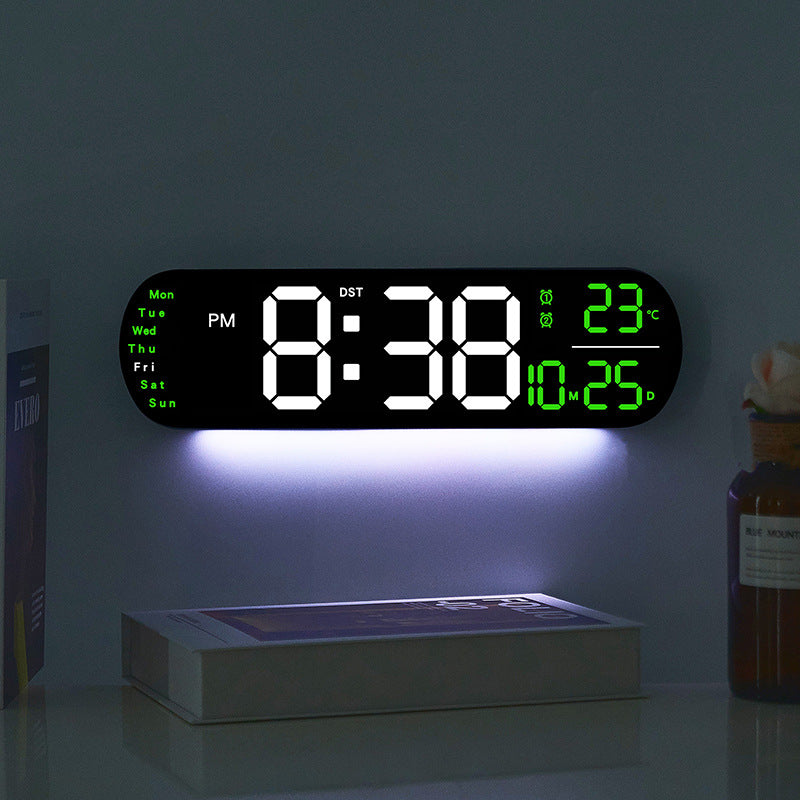 Digital LED alarm clock with large display and temperature display Kalsten