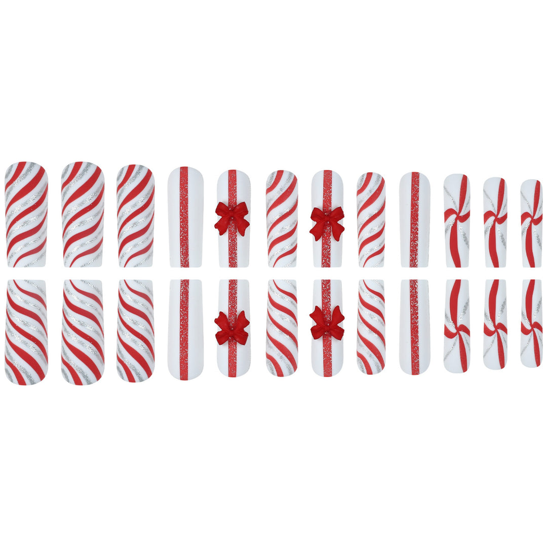 Festive Holiday-Theme Press-On Nail Art Kalsten