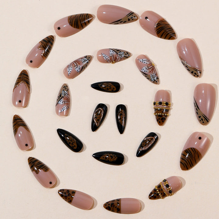 Decorative 3D Stiletto Nail Art Extensions Kalsten