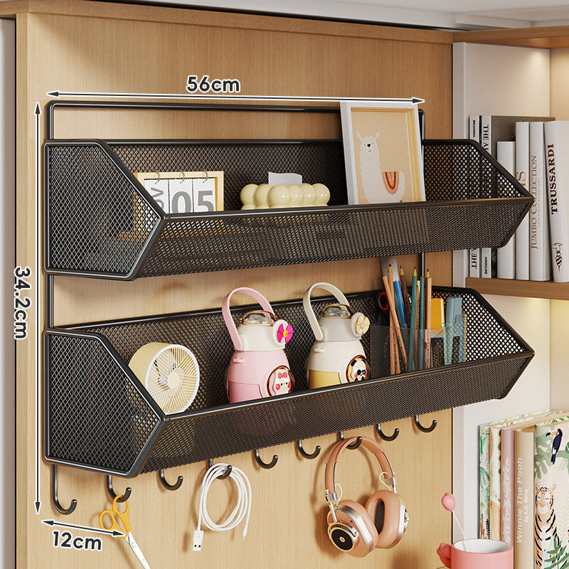 Over-Cabinet Mesh Hanging Storage Basket Shelf Organizer