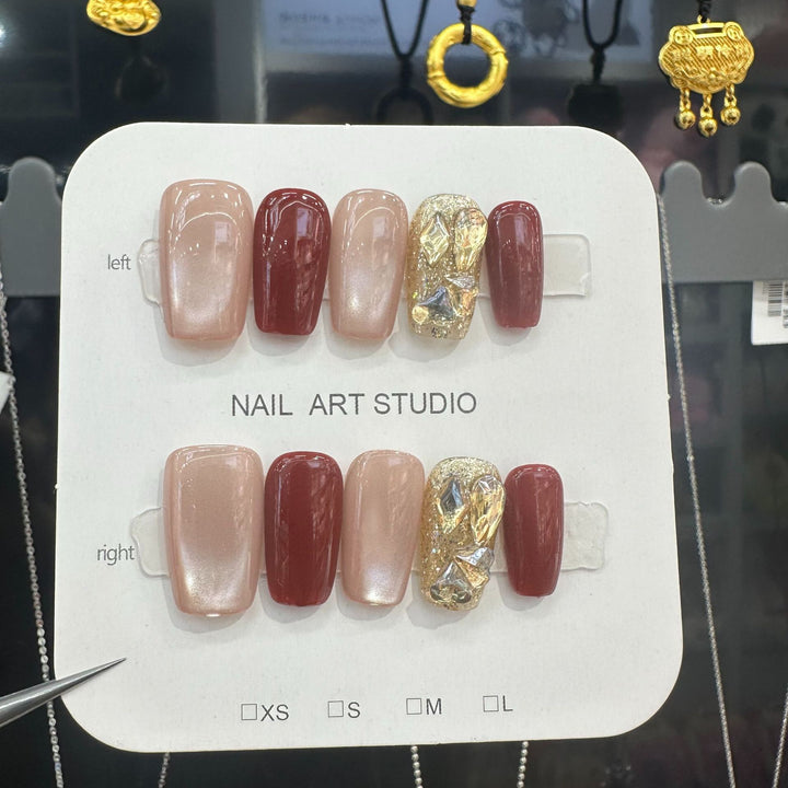 Glamorous Press-On Nail Set Kalsten