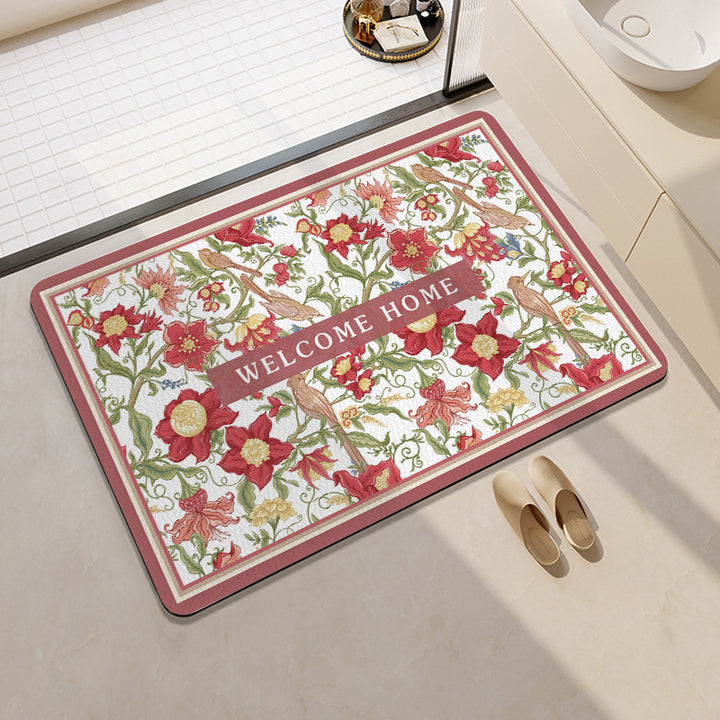Fun Citrus-Themed Bath Mat Kalsten