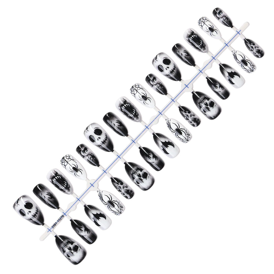Creative nail art set with spooky designs Kalsten
