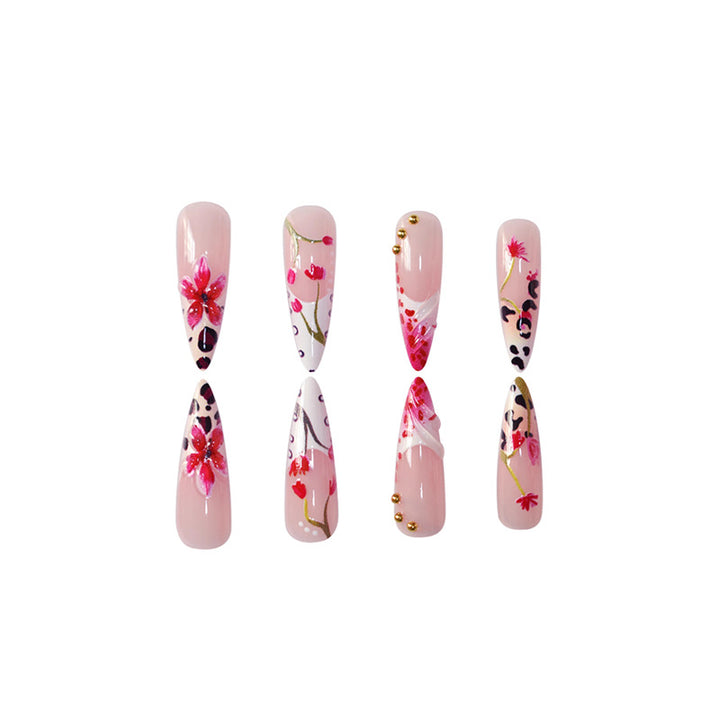 Premium Floral Acrylic Nail Art Set Kalsten