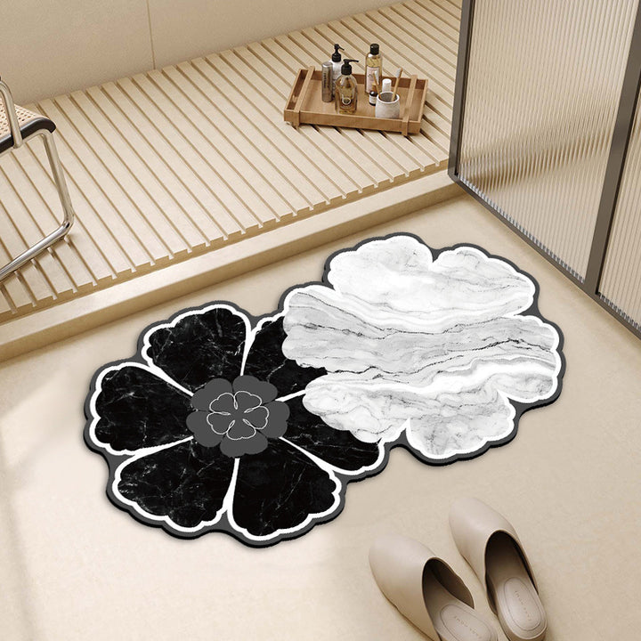 Decorative Cloud-Shaped Bath Mat Kalsten