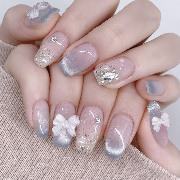 Luxurious 3D Floral Nail Art Extensions Kalsten