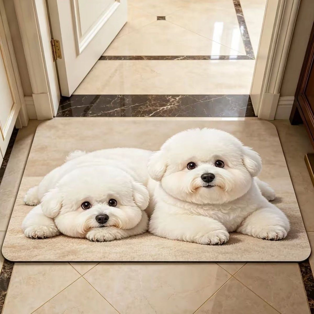 Corgi-Themed Plush Area Rug Kalsten