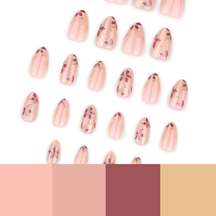 Elegant Flower Nail Art Kalsten