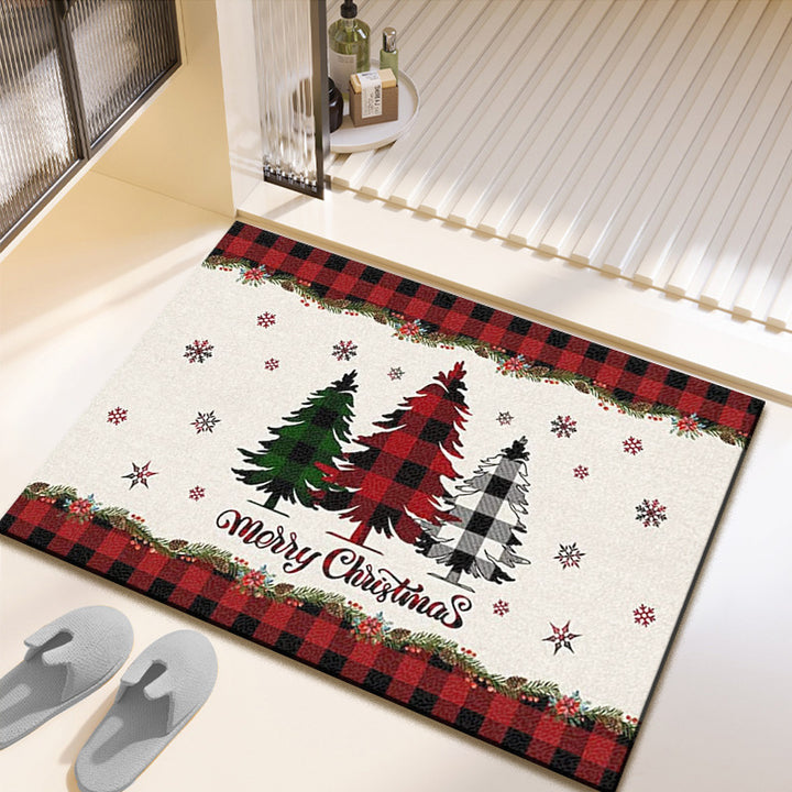 Festive Christmas-Themed Bath Mat Kalsten