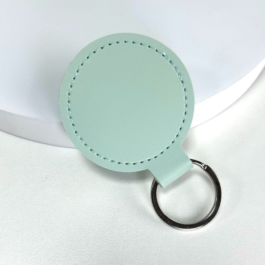 Premium Leather Round Keychain Kalsten